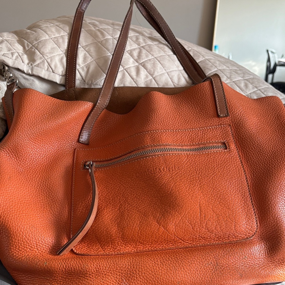 Daniella Ortiz Burnt Orange Leather Tote